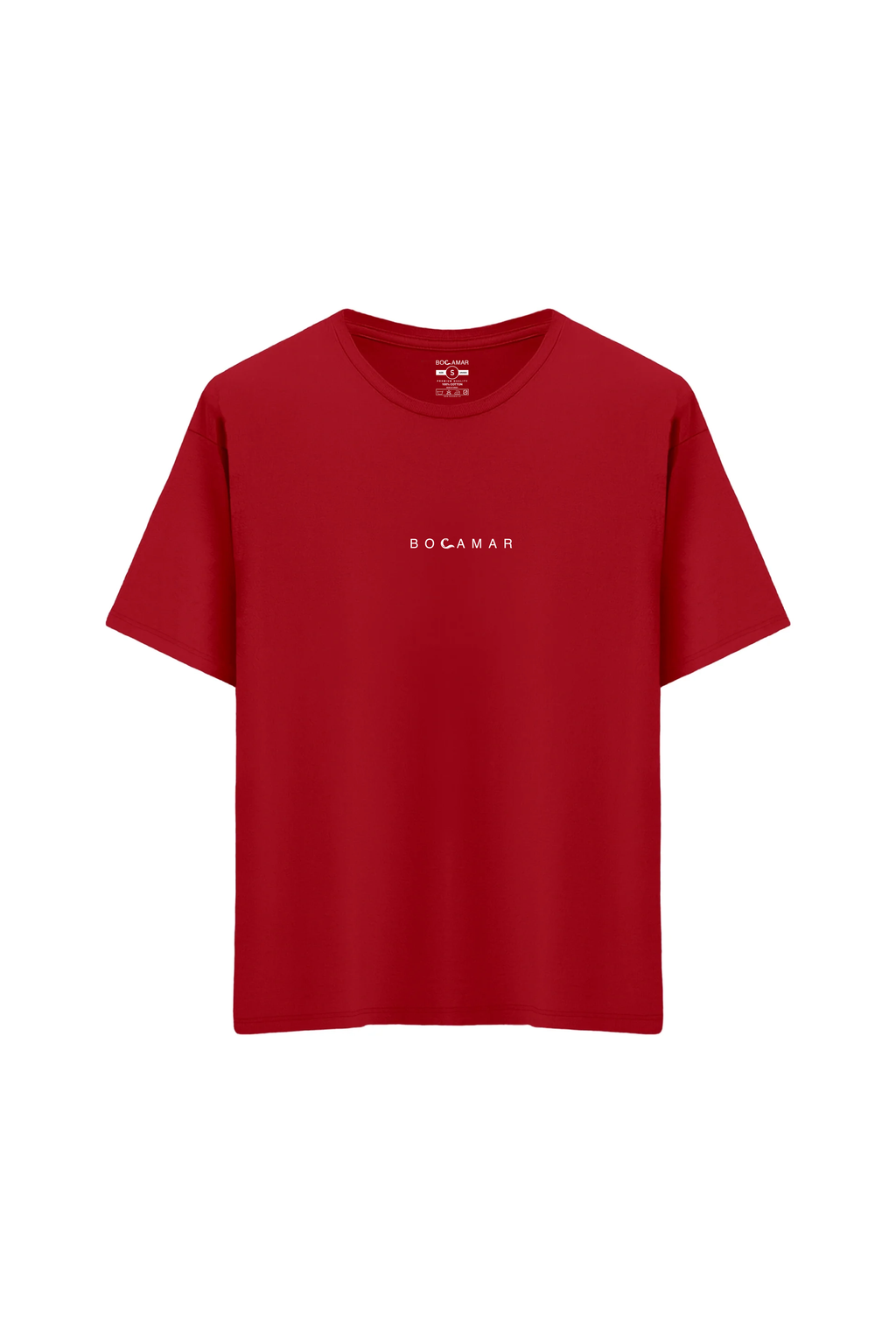 Oversize Unisex Bisiklet Yaka T-Shirt