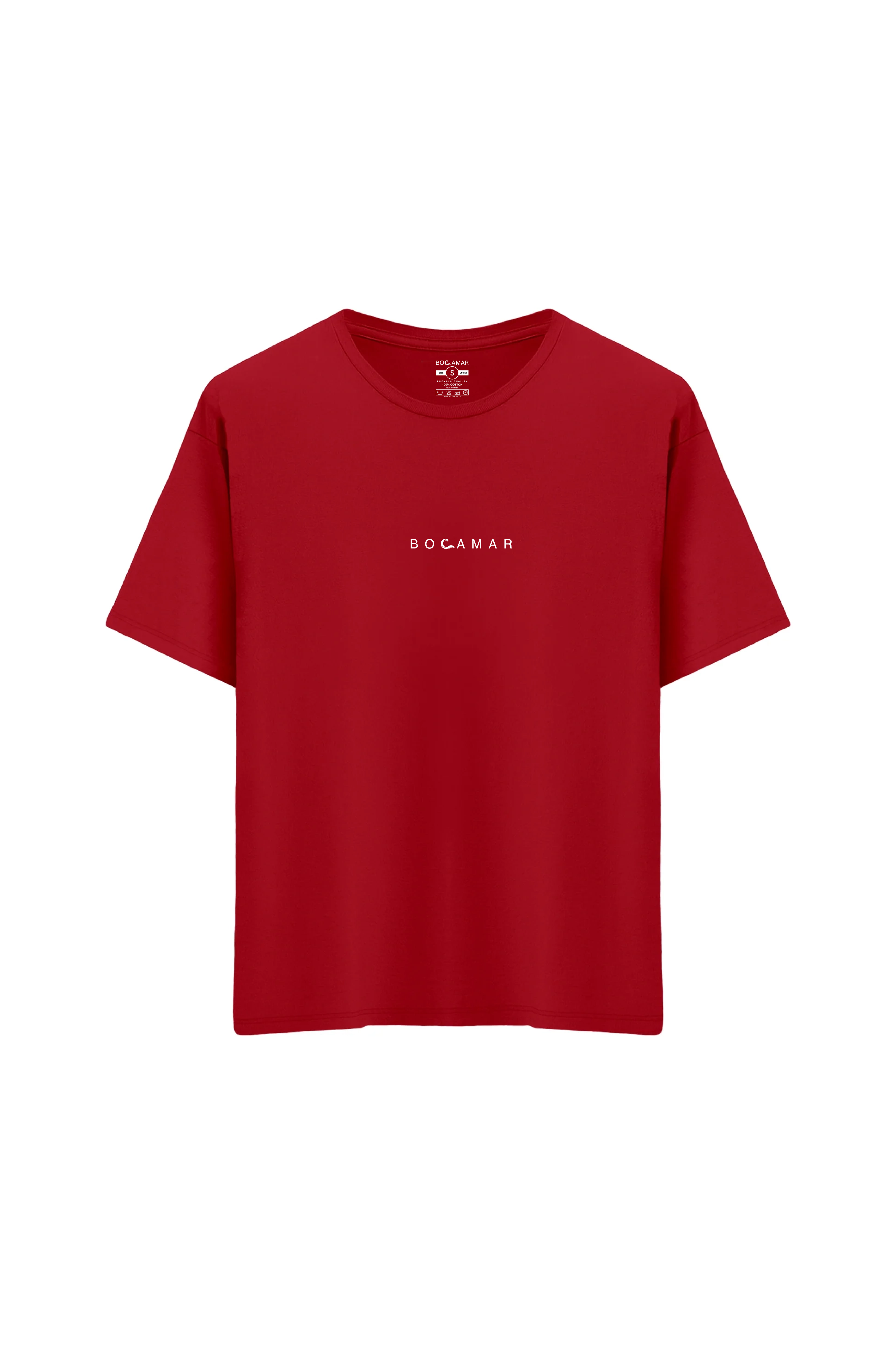 Oversize Unisex Bisiklet Yaka T-Shirt