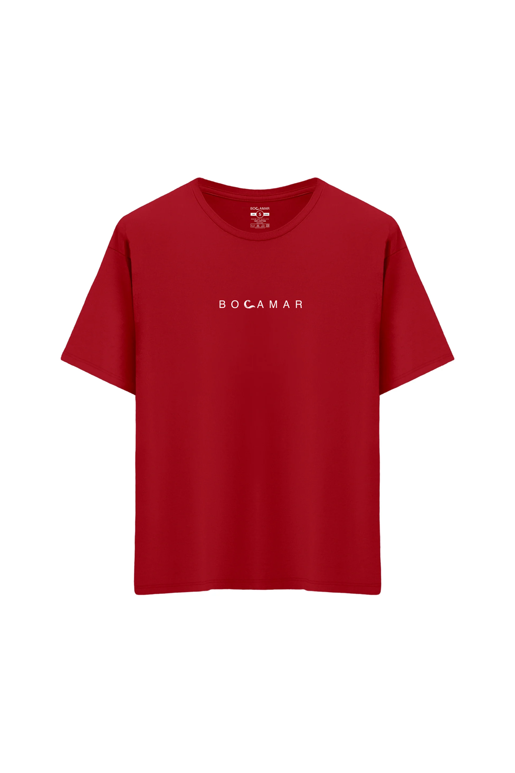 Oversize Unisex Bisiklet Yaka T-Shirt