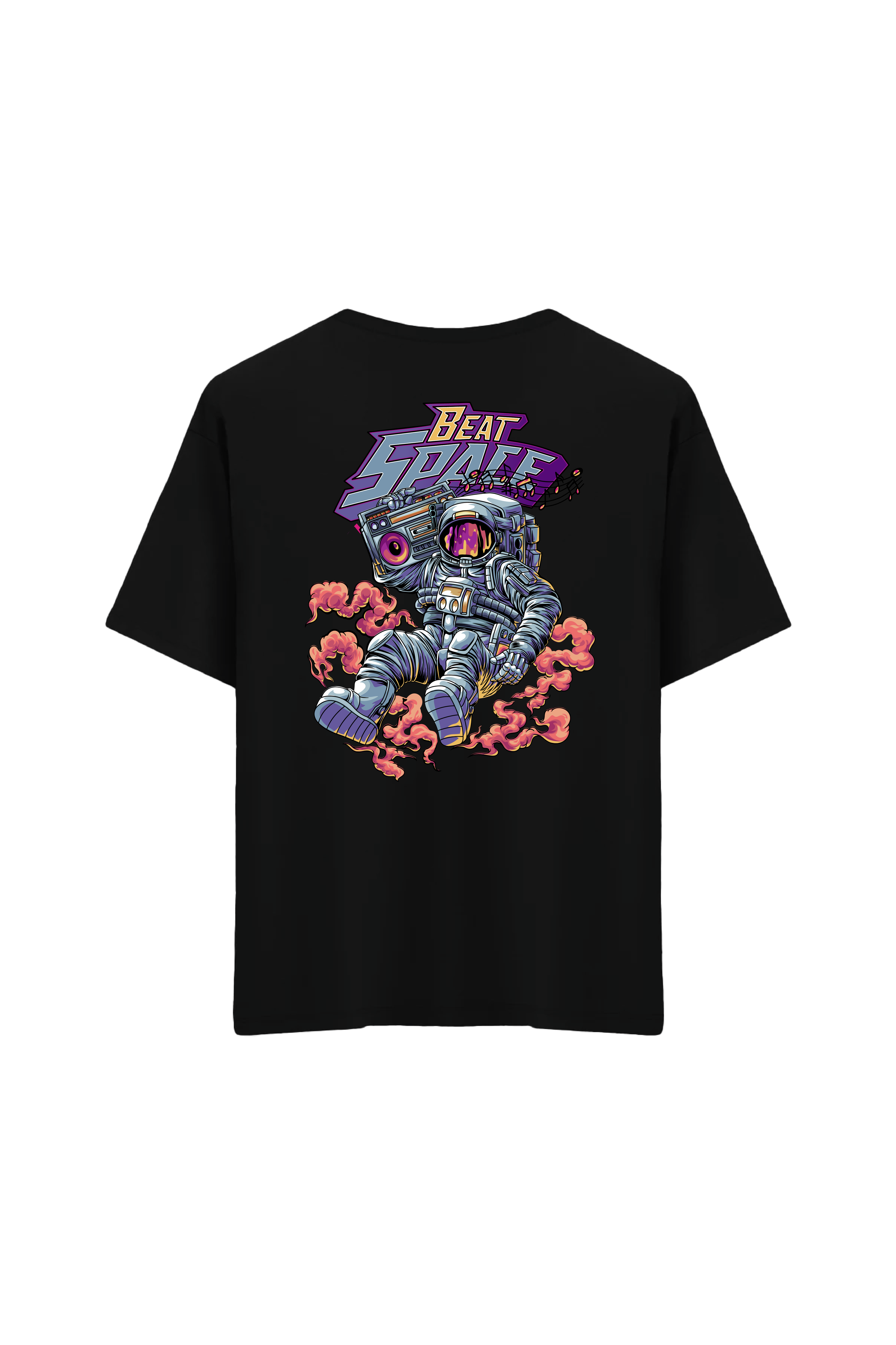 Oversize Unisex Bisiklet Yaka T-Shirt