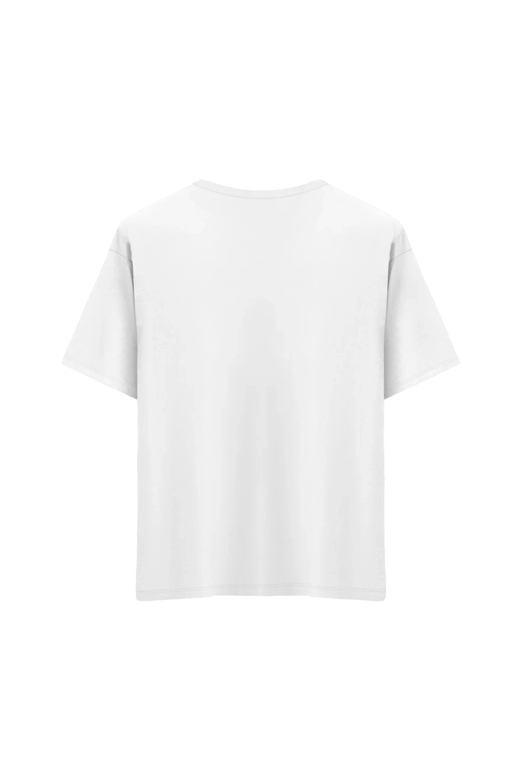 Oversize Unisex Bisiklet Yaka T-Shirt