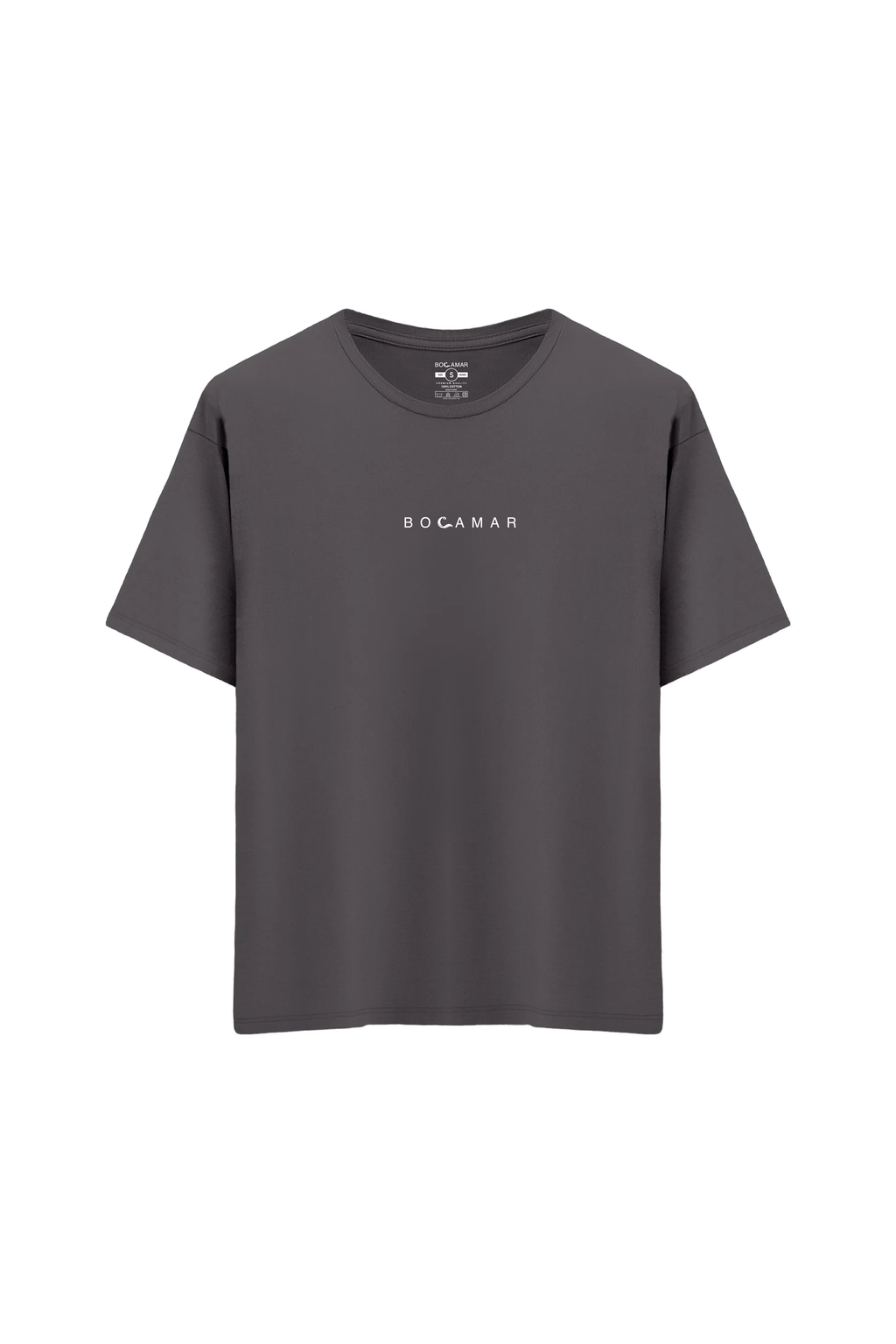 Oversize Unisex Bisiklet Yaka T-Shirt
