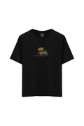 Klasik Araba Baskılı Oversize Unisex Bisiklet Yaka T-Shirt - No.6