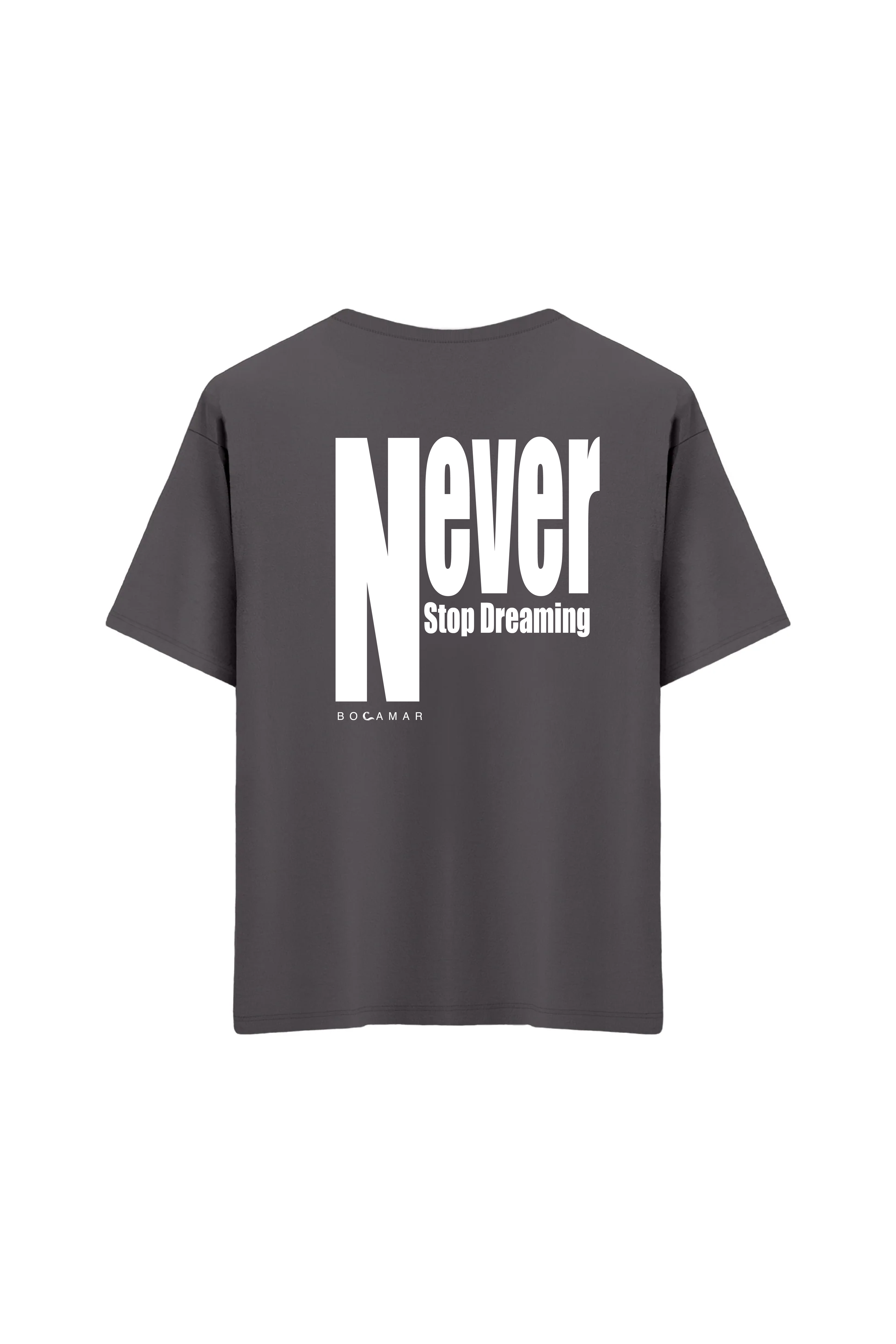 Oversize Unisex Bisiklet Yaka T-Shirt