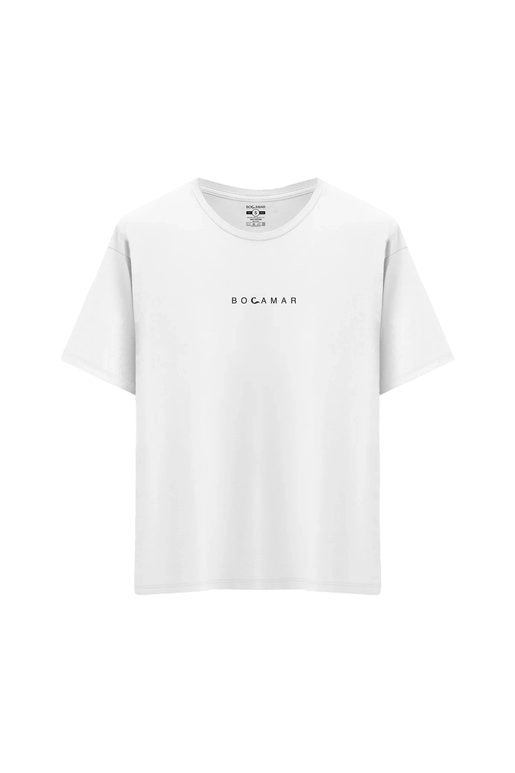 Oversize Unisex Bisiklet Yaka T-Shirt