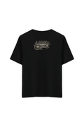 Klasik Araba Baskılı Oversize Unisex Bisiklet Yaka T-Shirt - No.5