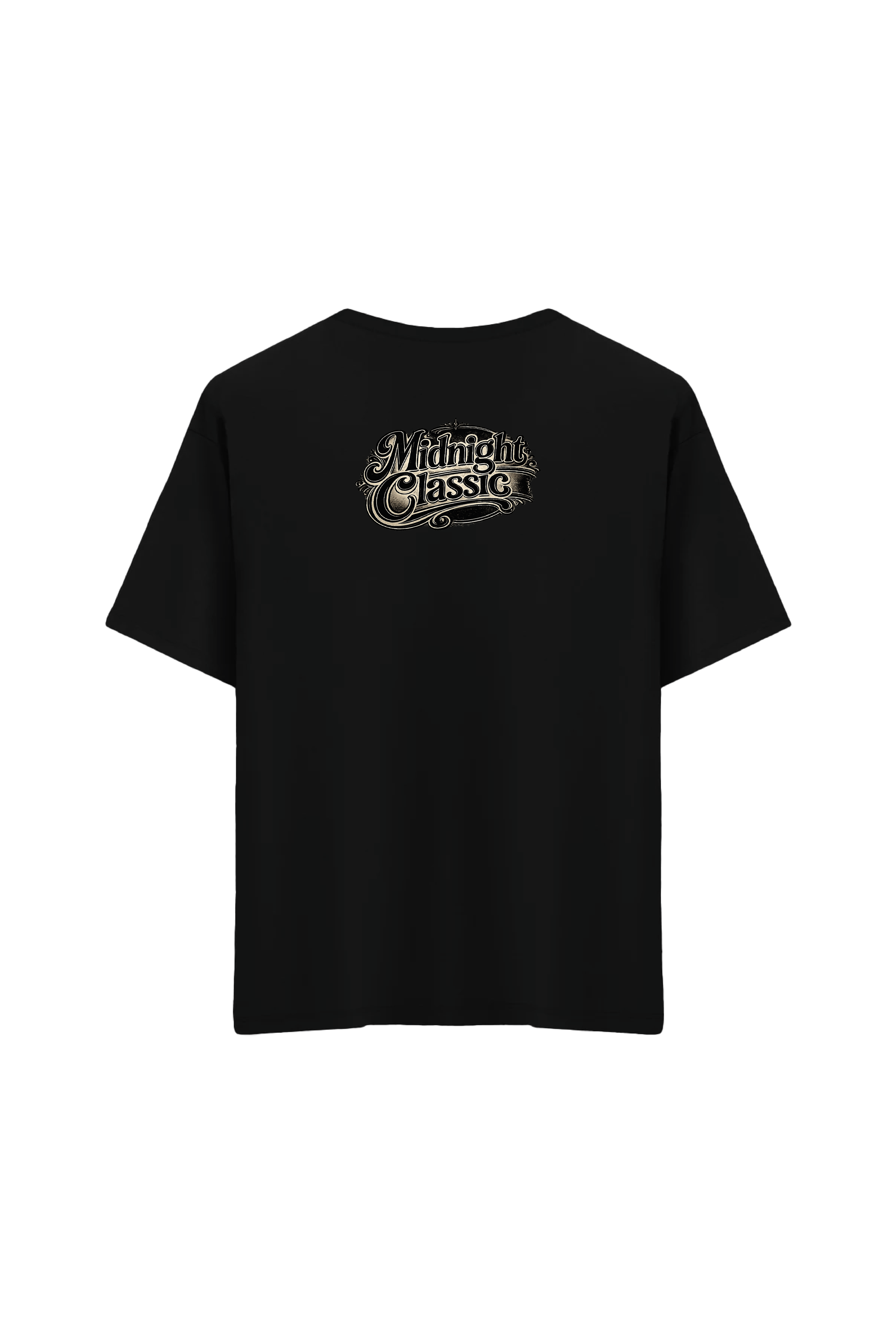 Klasik Araba Baskılı Oversize Unisex Bisiklet Yaka T-Shirt - No.5