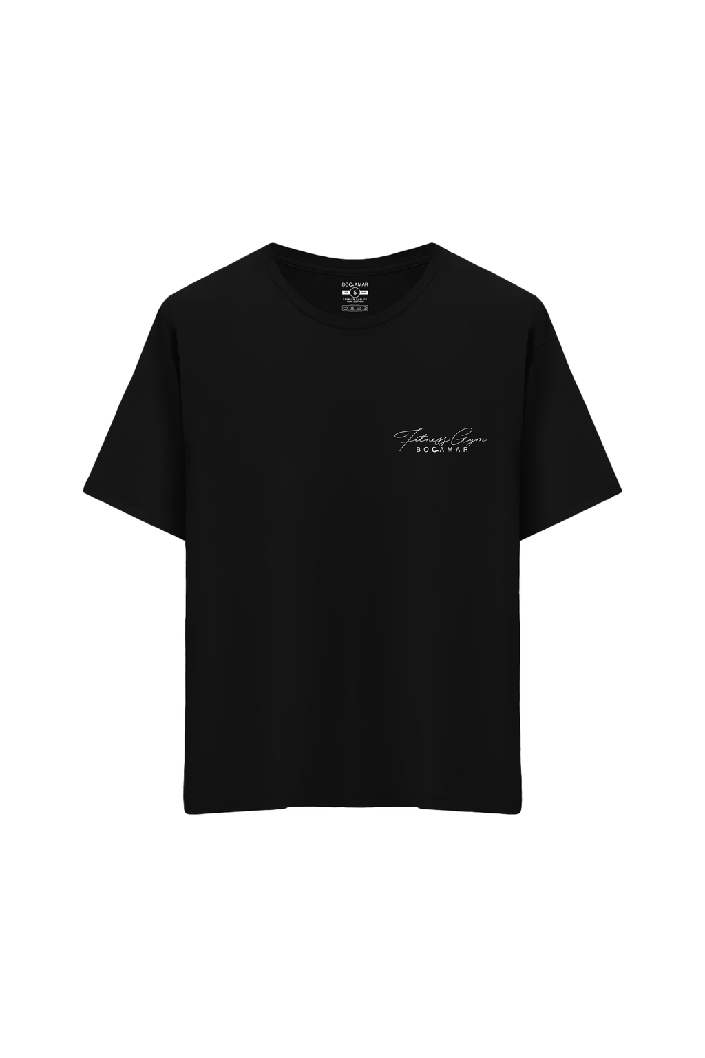 Oversize Unisex Bisiklet Yaka T-Shirt