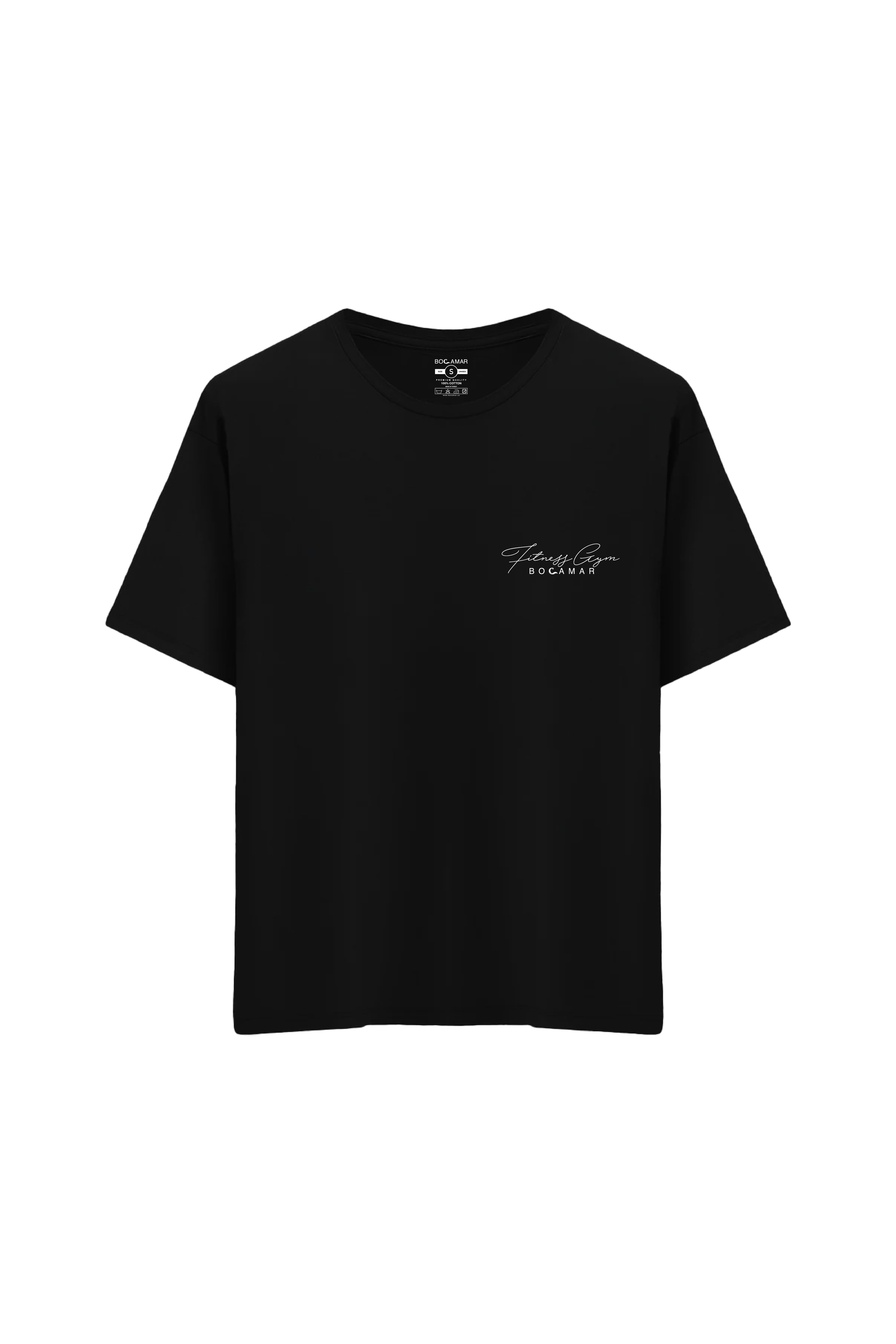 Oversize Unisex Bisiklet Yaka T-Shirt