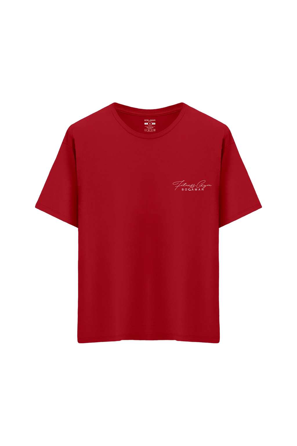 Oversize Unisex Bisiklet Yaka T-Shirt