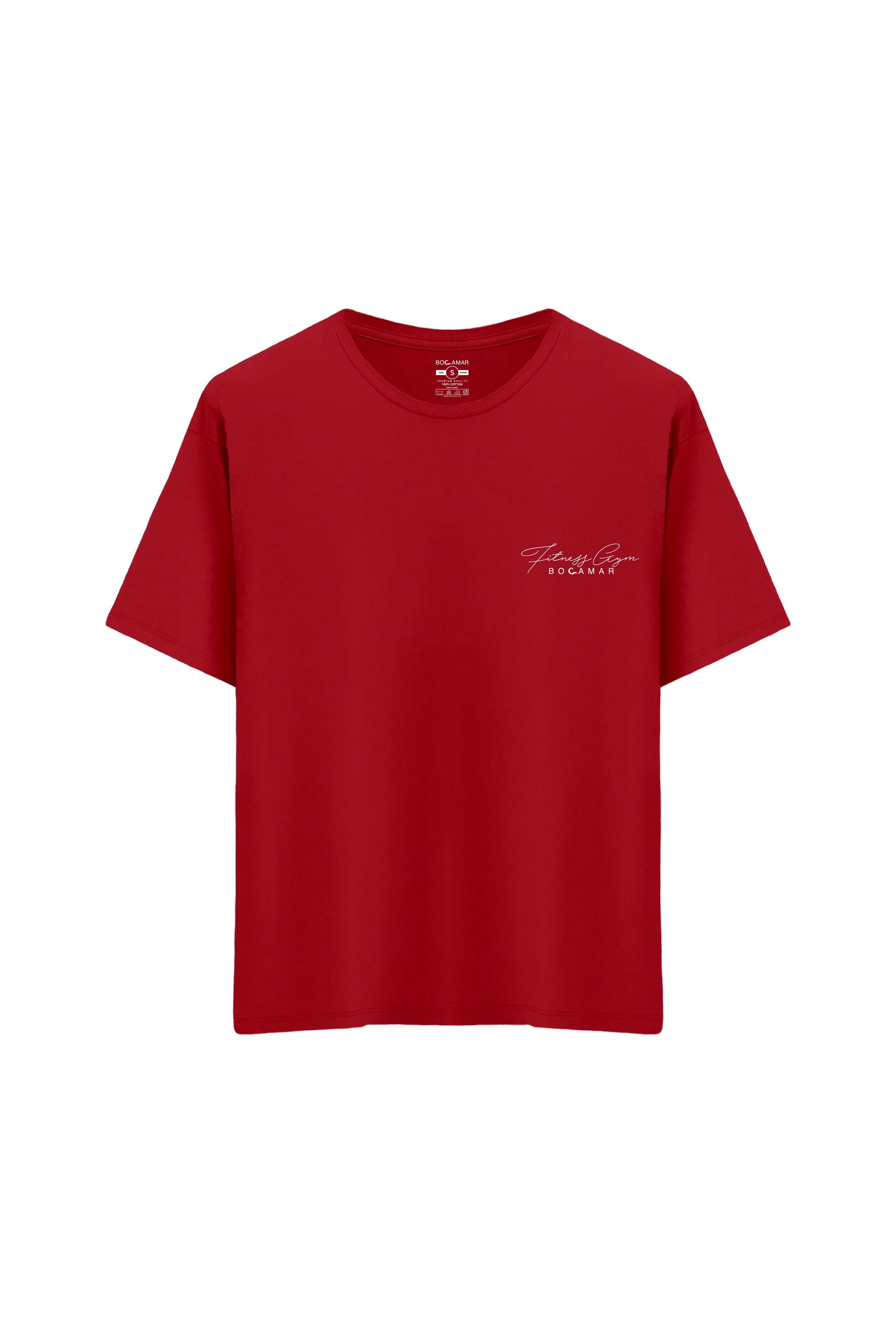 Oversize Unisex Bisiklet Yaka T-Shirt