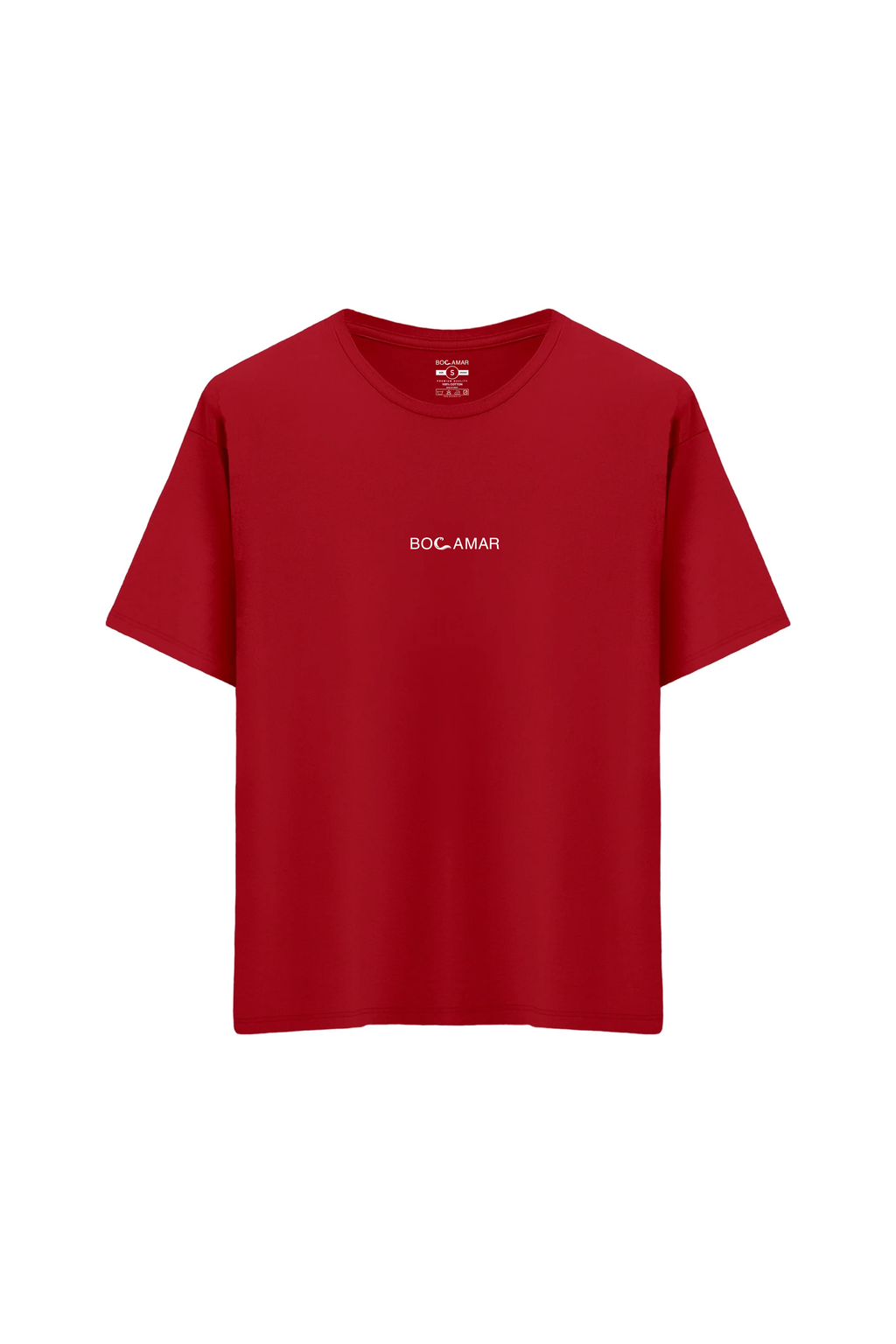 Oversize Unisex Bisiklet Yaka T-Shirt