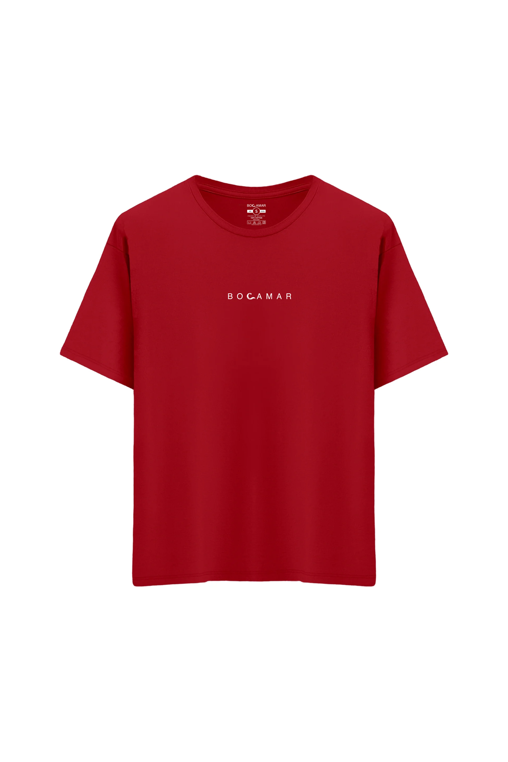 Oversize Unisex Bisiklet Yaka T-Shirt
