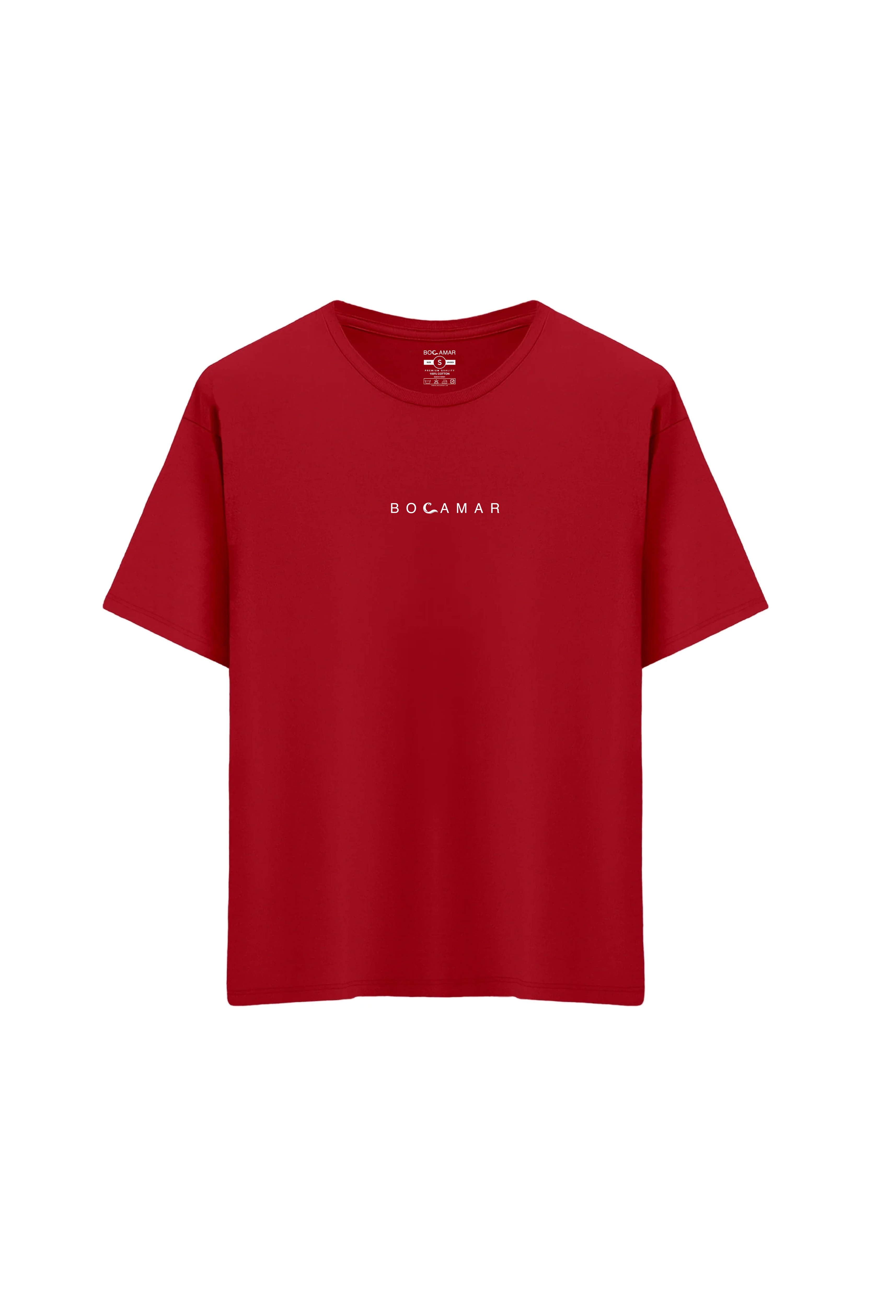 Oversize Unisex Bisiklet Yaka T-Shirt