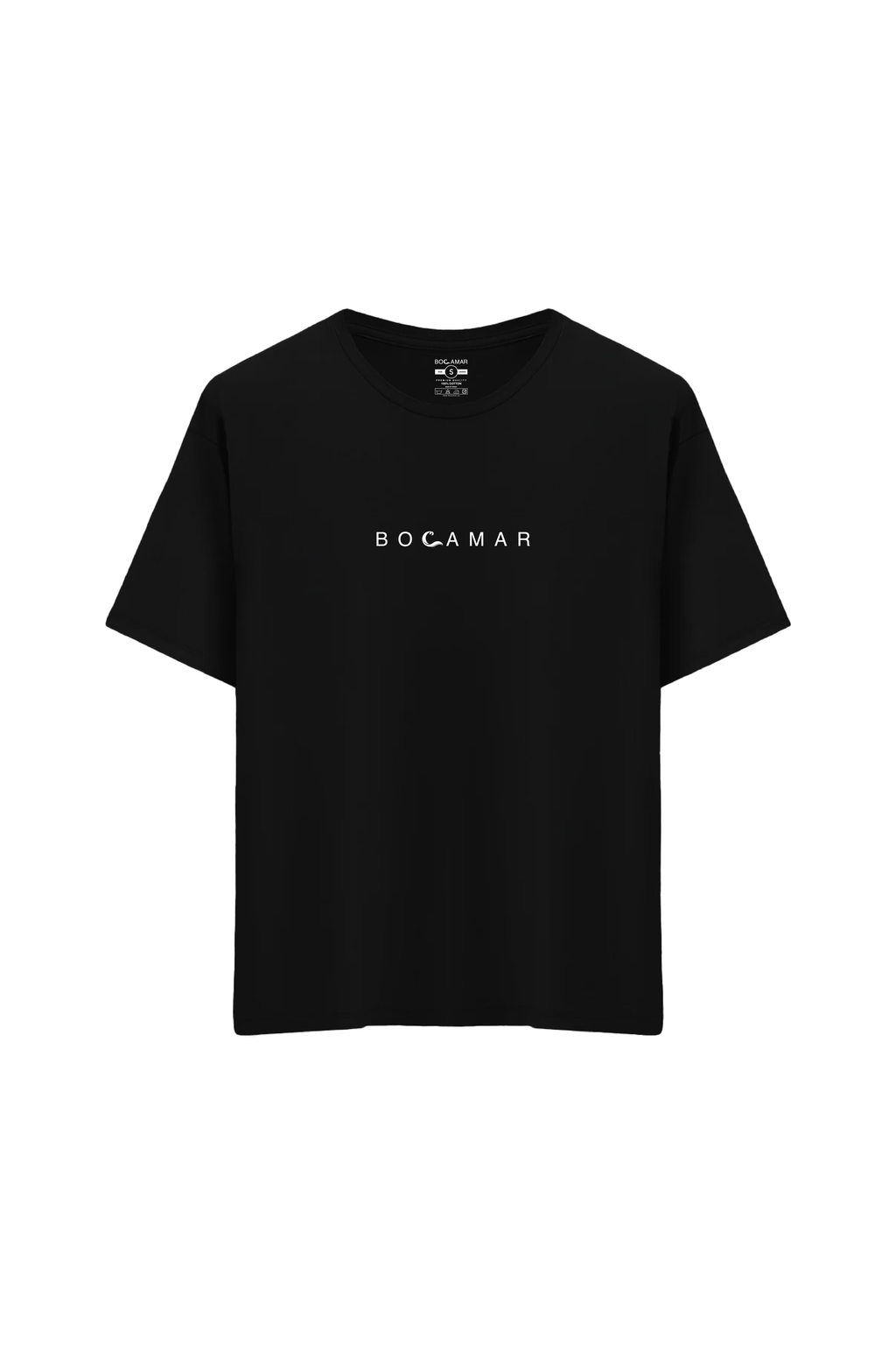 Oversize Unisex Bisiklet Yaka T-Shirt