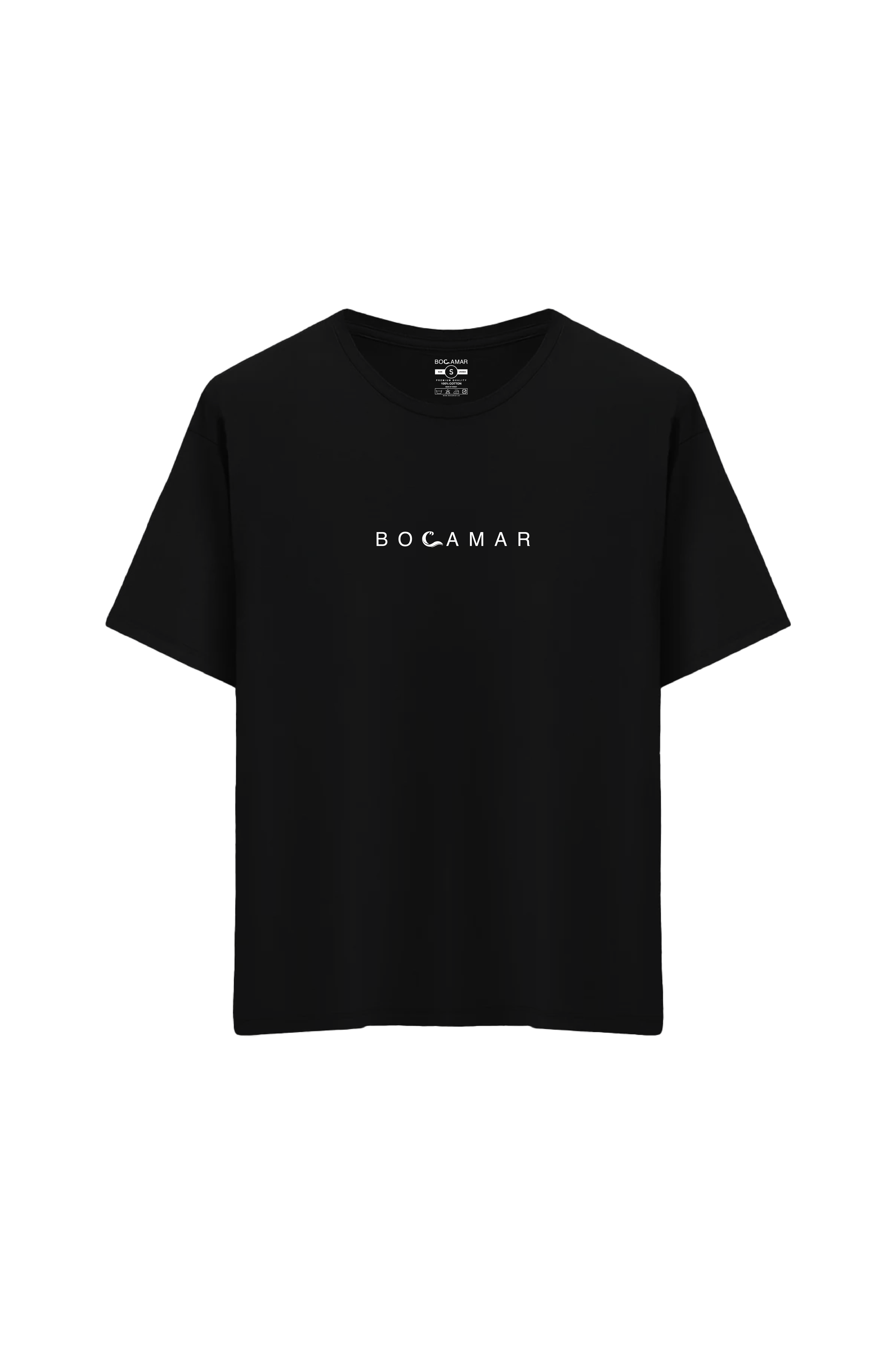 Oversize Unisex Bisiklet Yaka T-Shirt