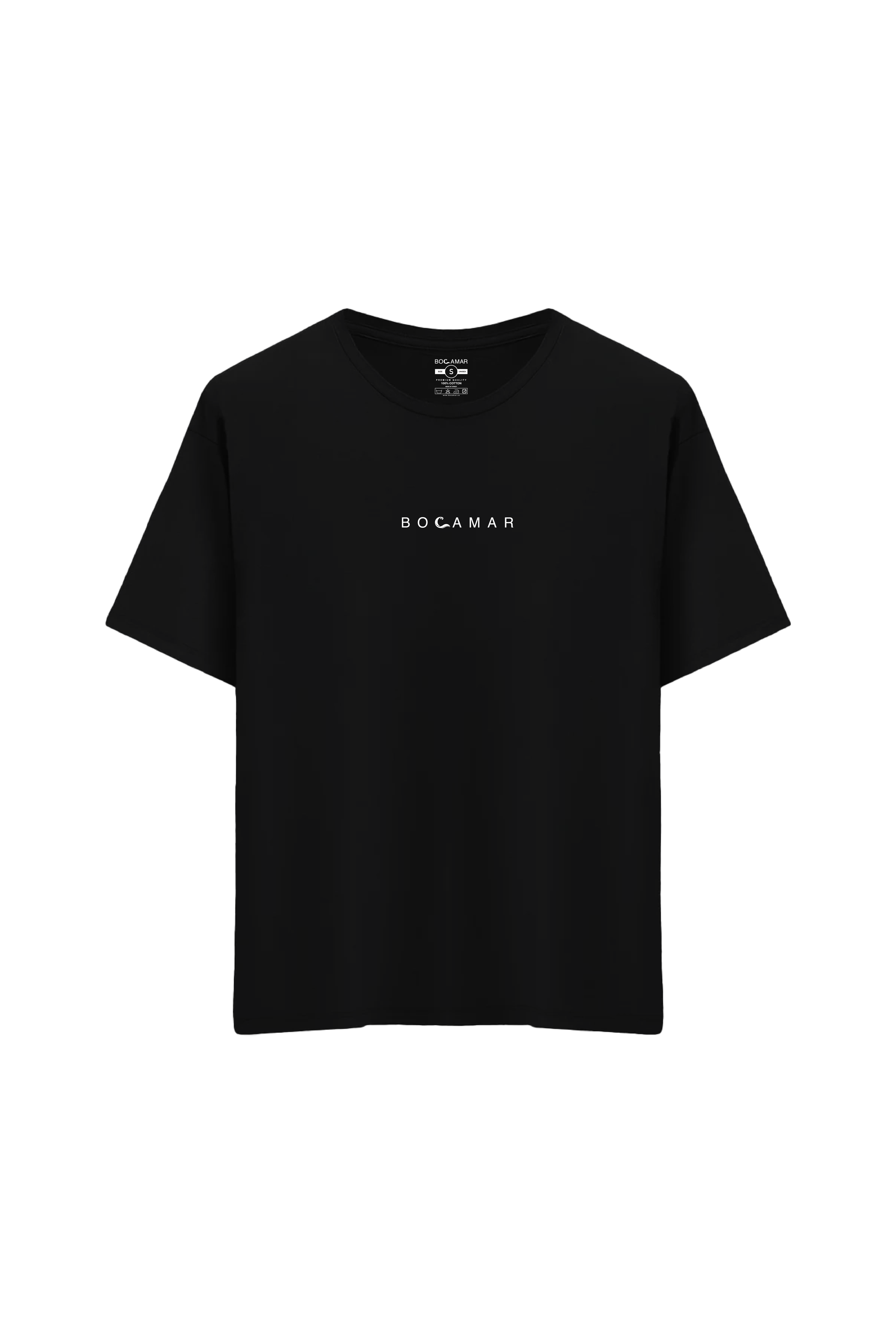 Oversize Unisex Bisiklet Yaka T-Shirt