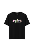 Spor Baskılı Oversize Unisex Bisiklet Yaka T-Shirt - No.3