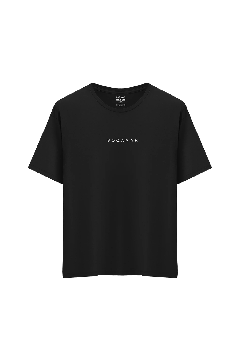 Oversize Unisex Bisiklet Yaka T-Shirt