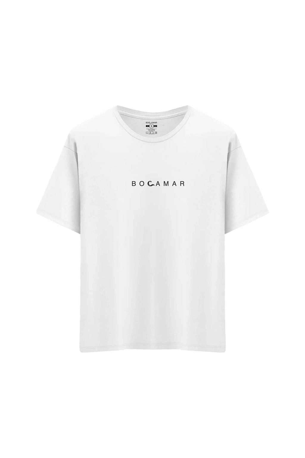 Oversize Unisex Bisiklet Yaka T-Shirt