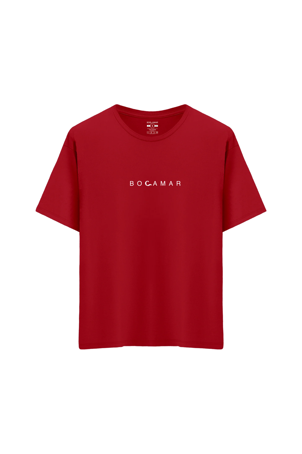 Oversize Unisex Bisiklet Yaka T-Shirt