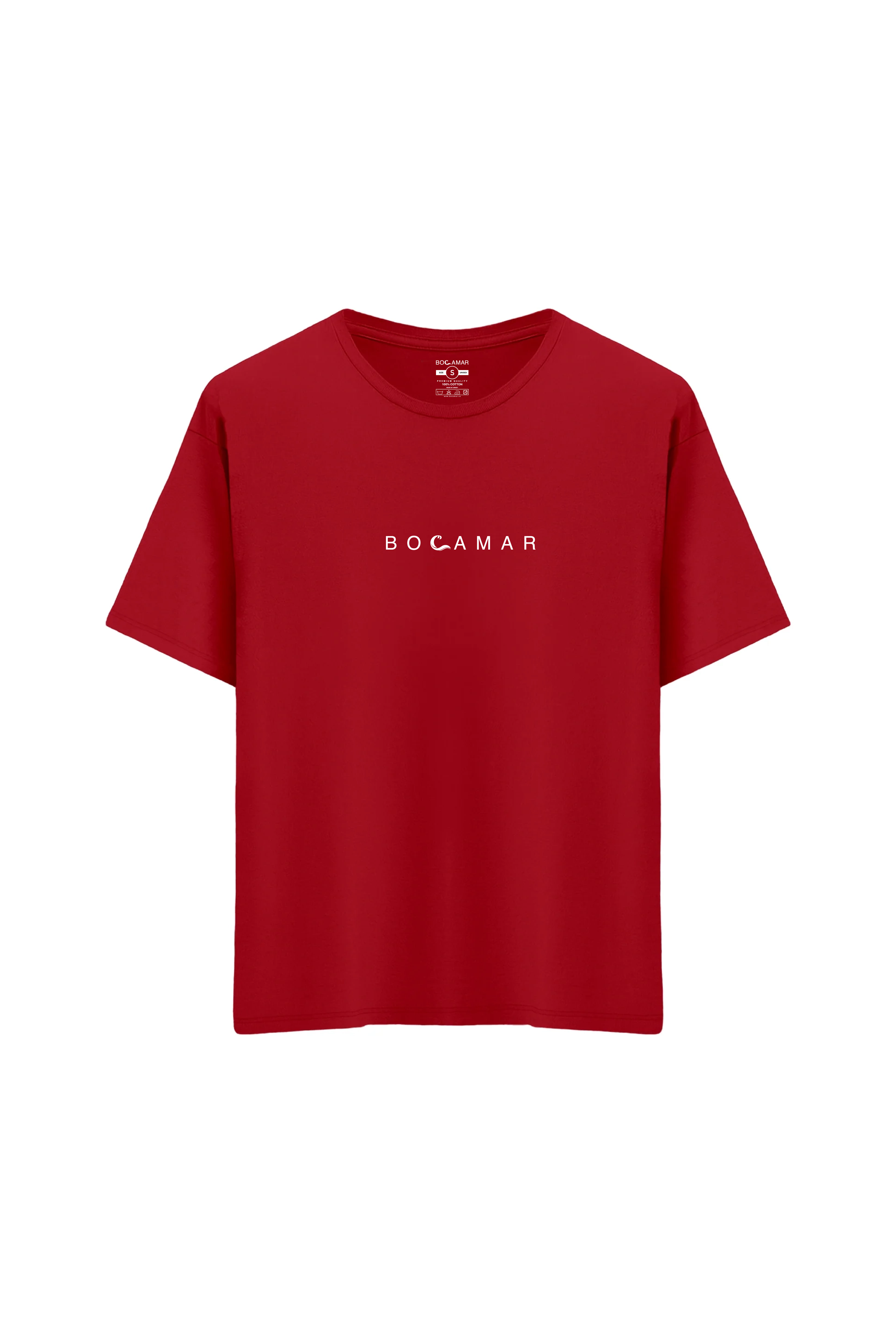 Oversize Unisex Bisiklet Yaka T-Shirt