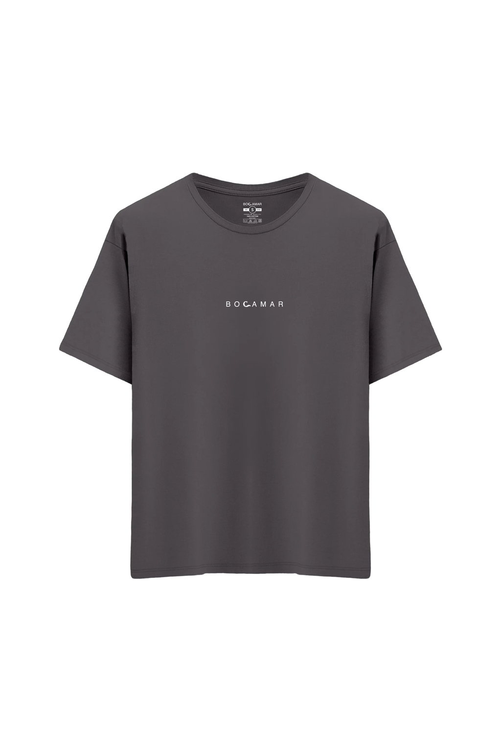 Oversize Unisex Bisiklet Yaka T-Shirt