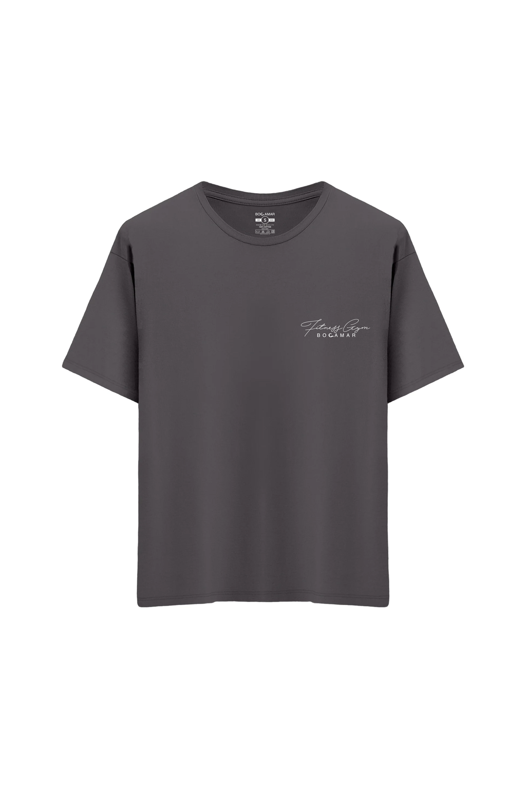 Oversize Unisex Bisiklet Yaka T-Shirt