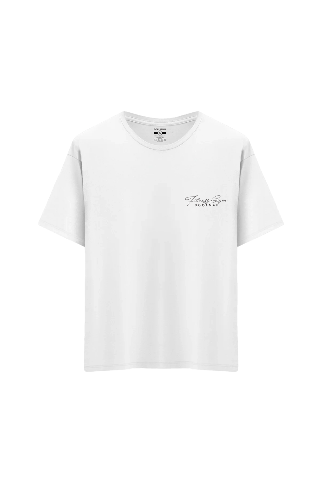 Oversize Unisex Bisiklet Yaka T-Shirt