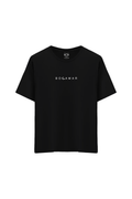 Bocamar Logo Baskılı Oversize Unisex Bisiklet Yaka T-Shirt