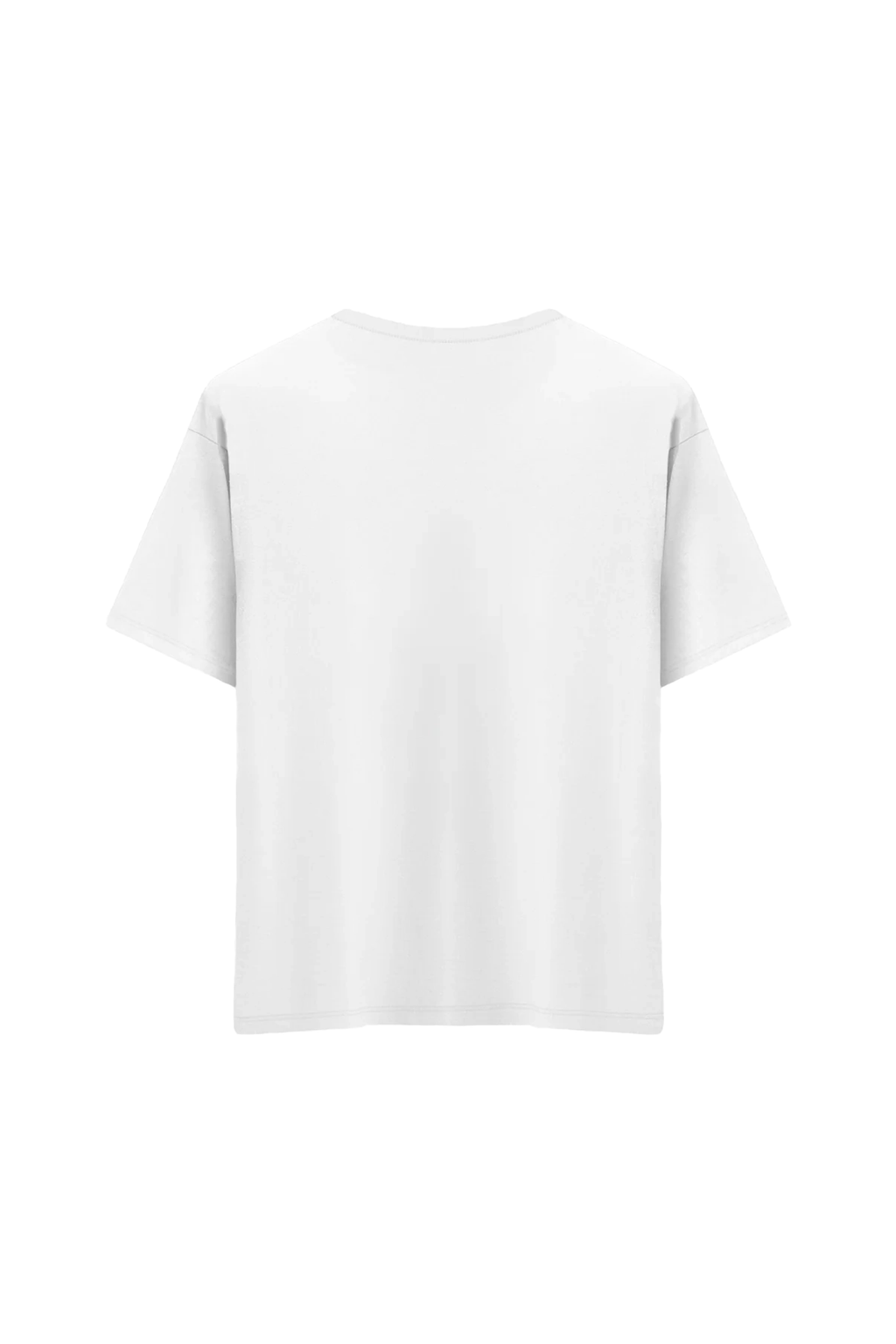 Oversize Unisex Bisiklet Yaka T-Shirt
