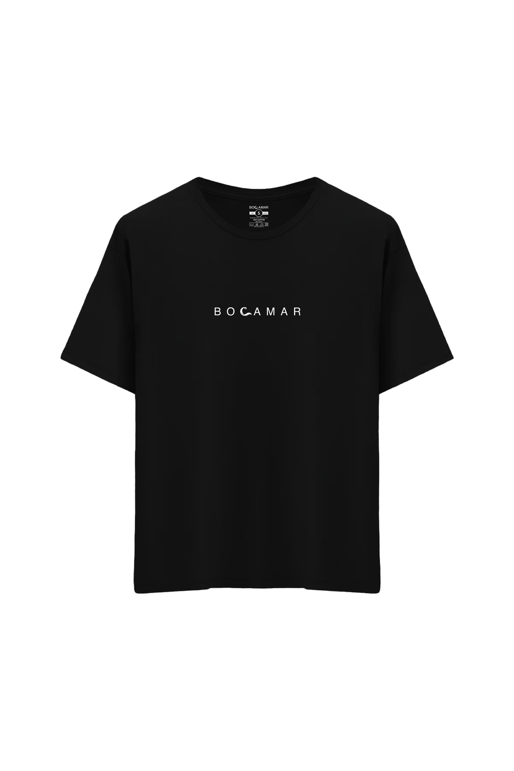 Oversize Unisex Bisiklet Yaka T-Shirt