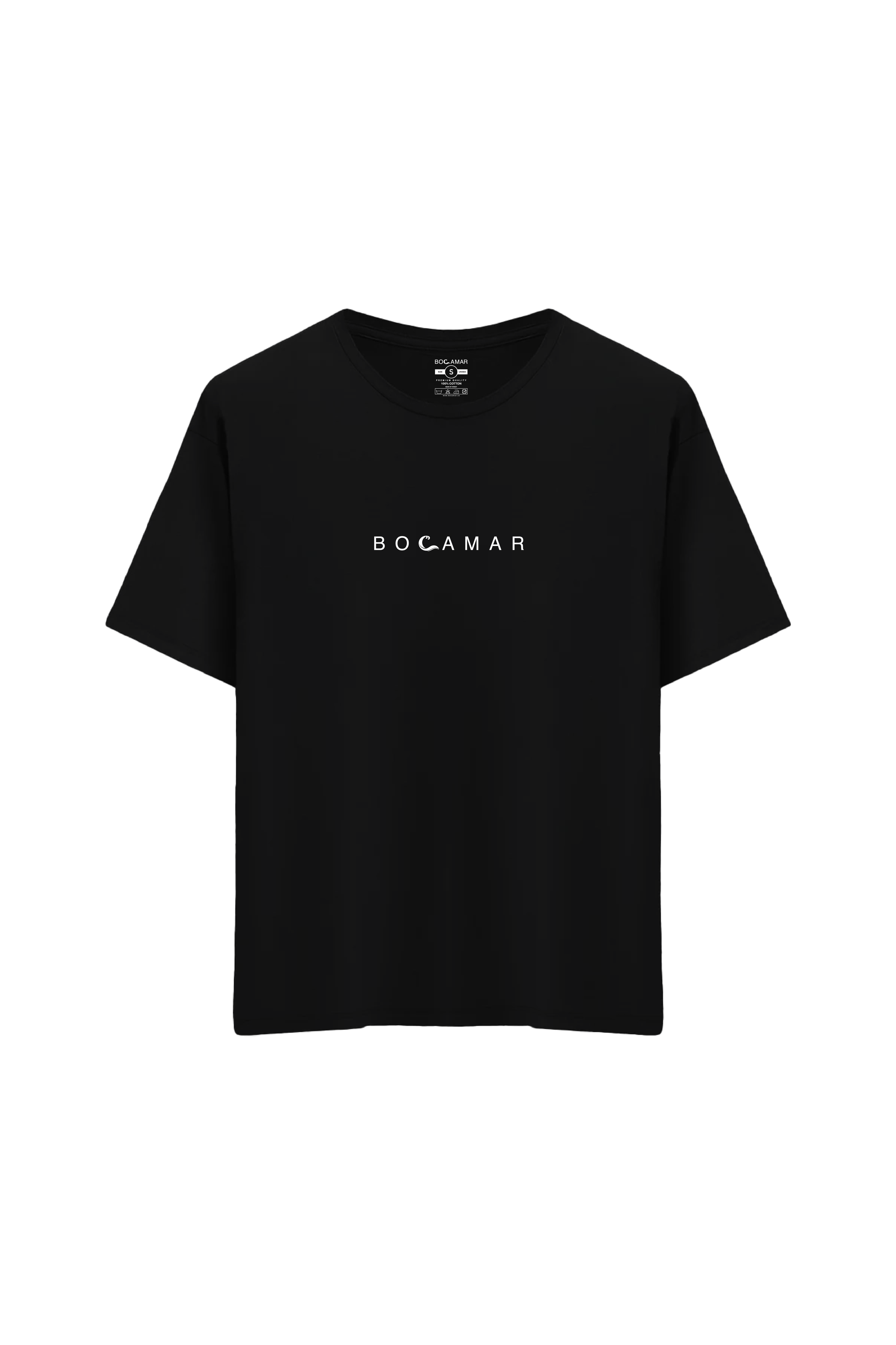 Oversize Unisex Bisiklet Yaka T-Shirt
