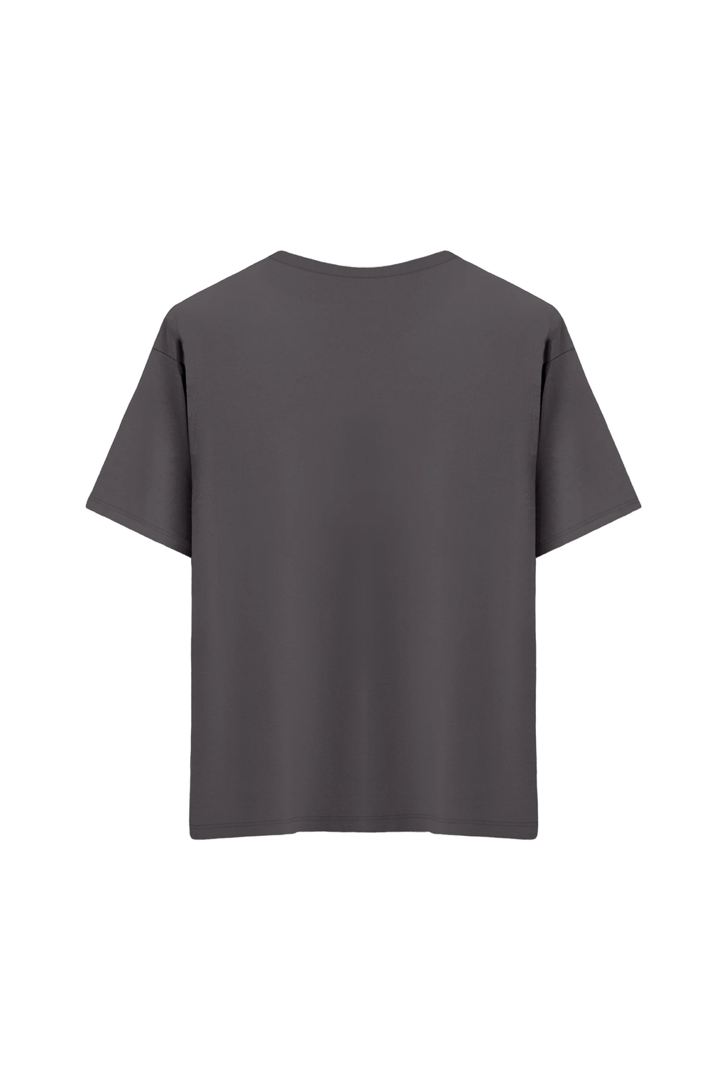 Oversize Unisex Bisiklet Yaka T-Shirt