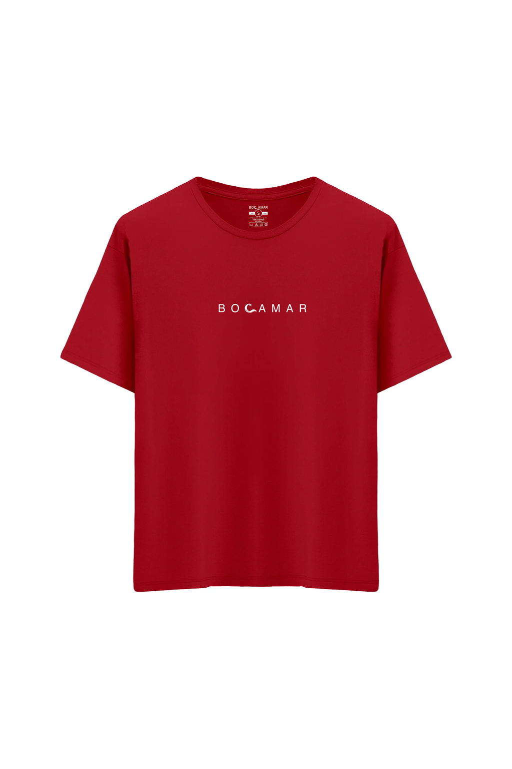 Oversize Unisex Bisiklet Yaka T-Shirt