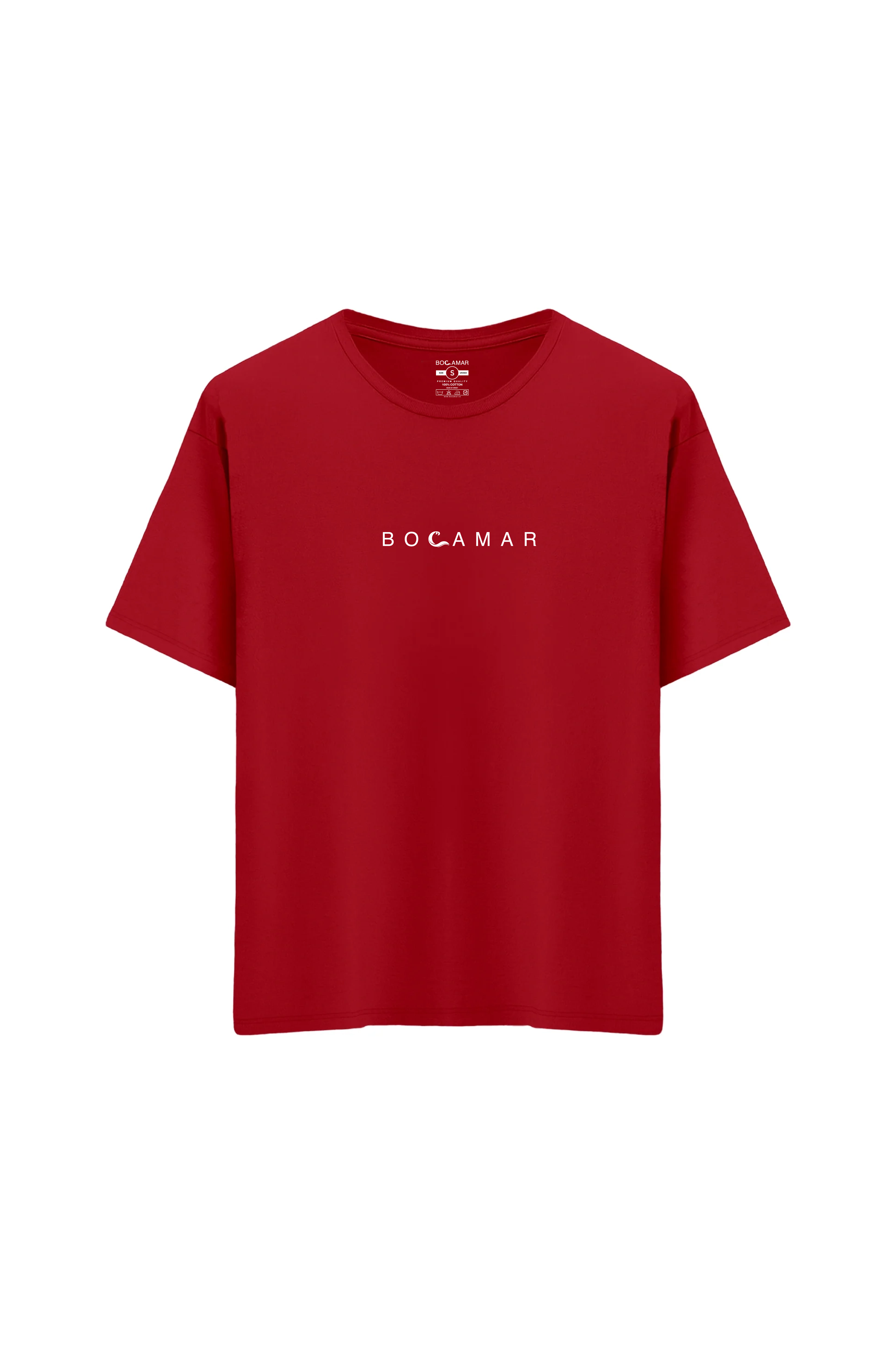 Oversize Unisex Bisiklet Yaka T-Shirt