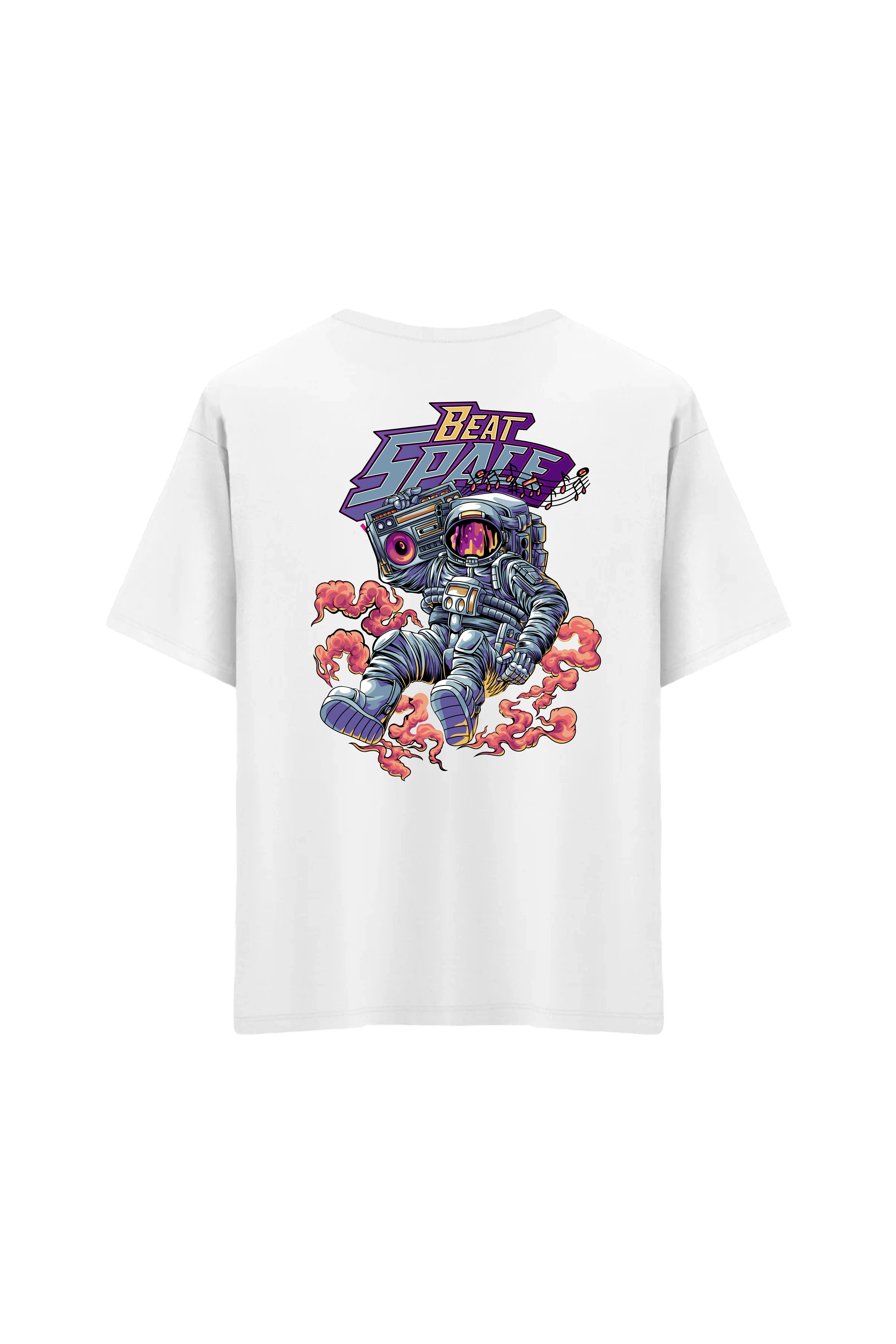 Oversize Unisex Bisiklet Yaka T-Shirt