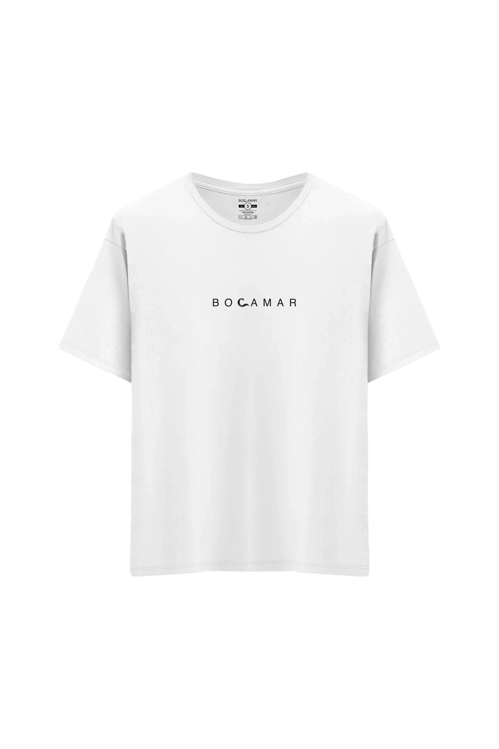 Oversize Unisex Bisiklet Yaka T-Shirt