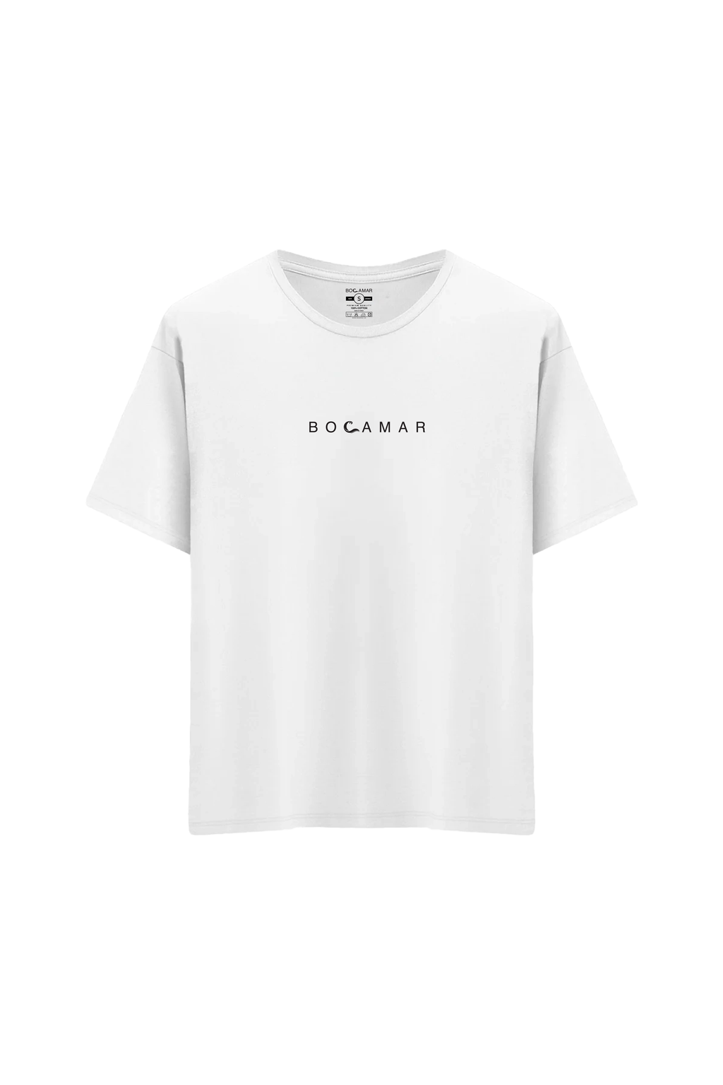 Oversize Unisex Bisiklet Yaka T-Shirt
